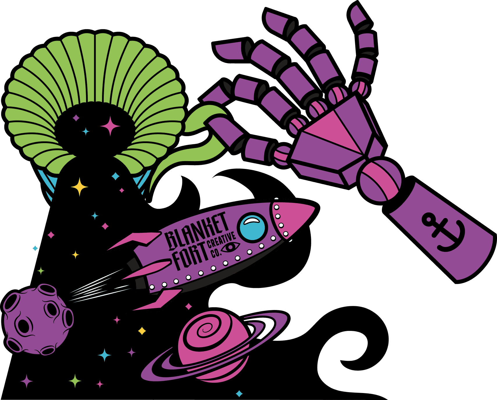 Mechanical arm illustration