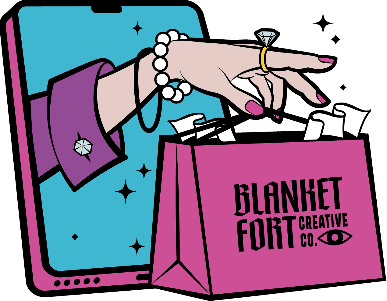 Shopping bag illustration