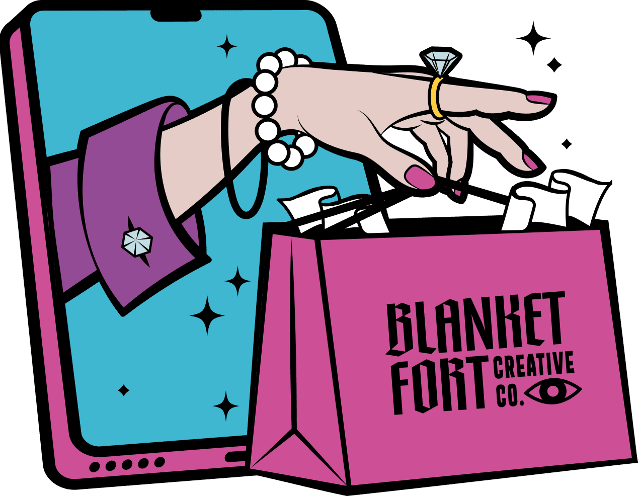 Shopping bag illustration